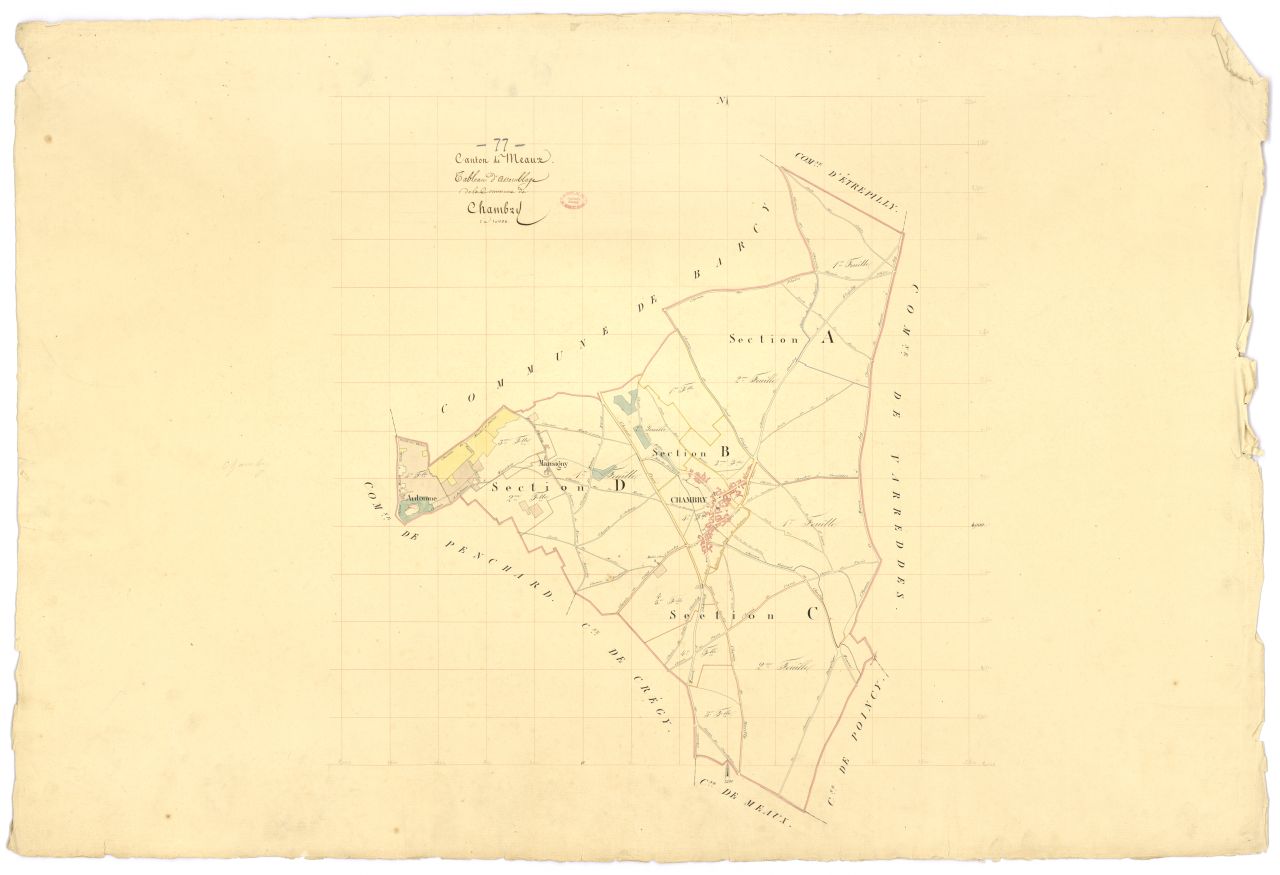 Tableau d'assemblage, 4 sections
