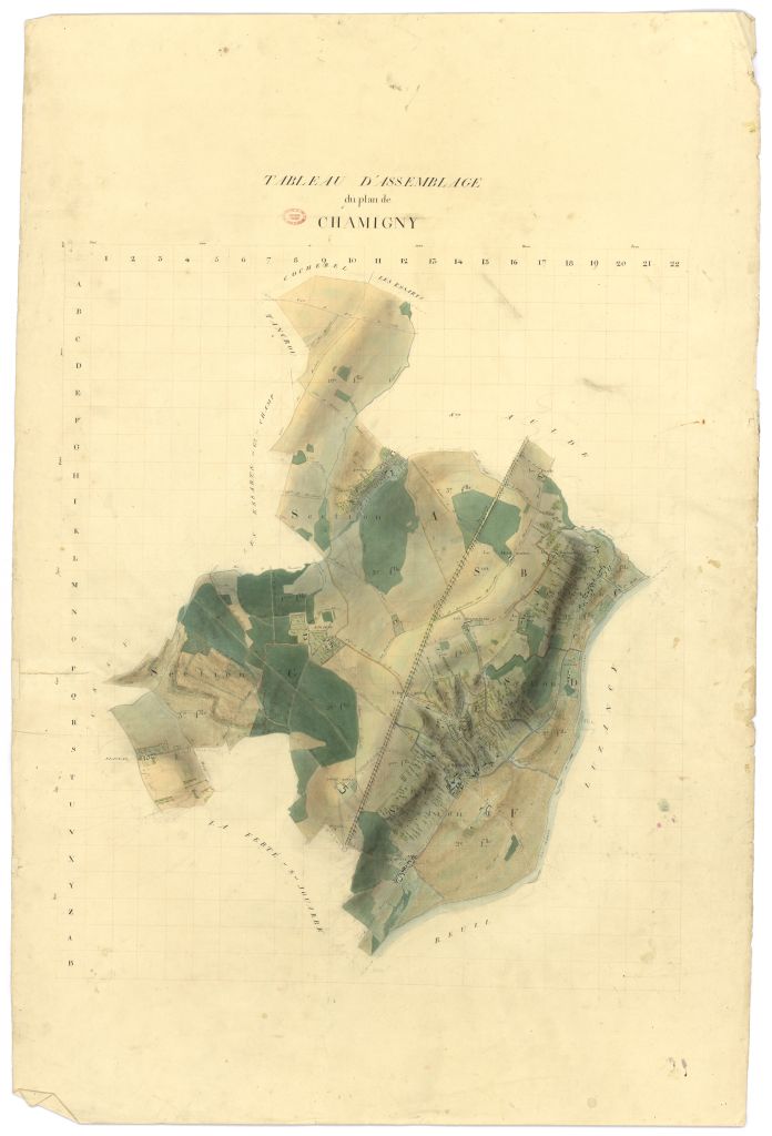 Tableau d'assemblage, 7 sections