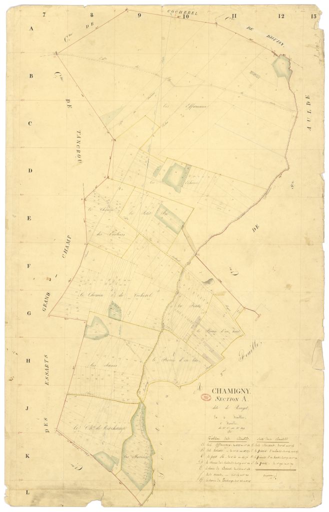 Section A dite du Rouget, en 3 feuilles, 1ere feuille