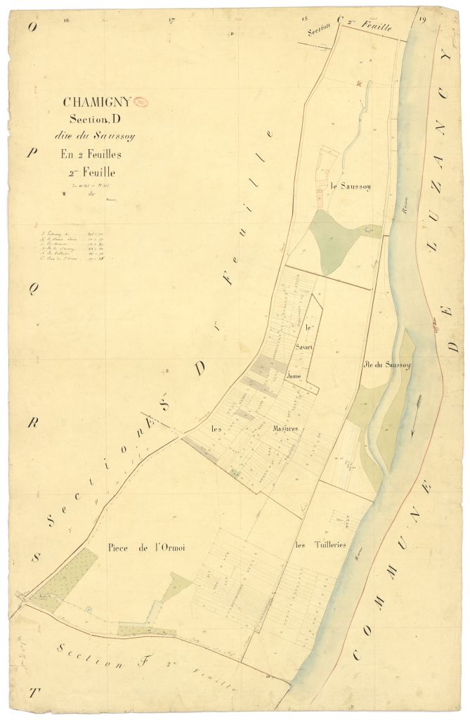Section D dite de Saussoy, en 2 feuilles, 2eme feuille