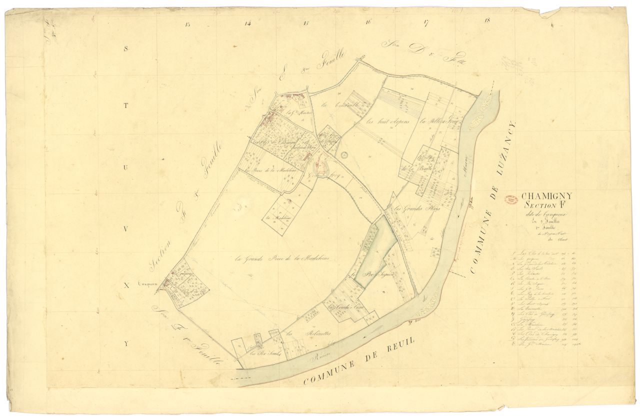 Section F dite de Tanqueux, en 3 feuilles, 2eme feuille