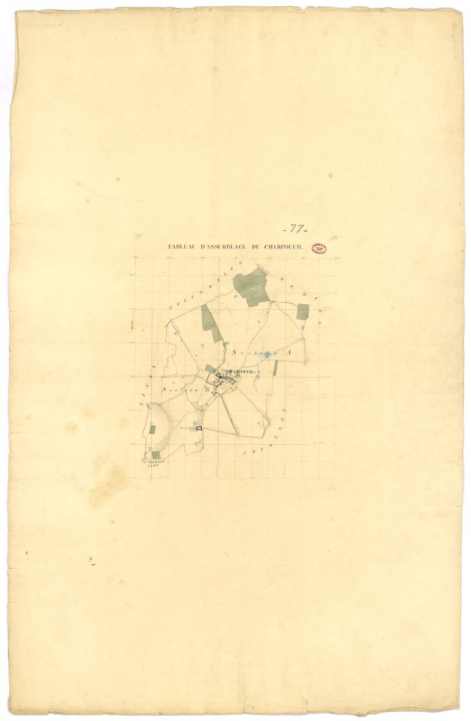 Tableau d'assemblage, 3 sections