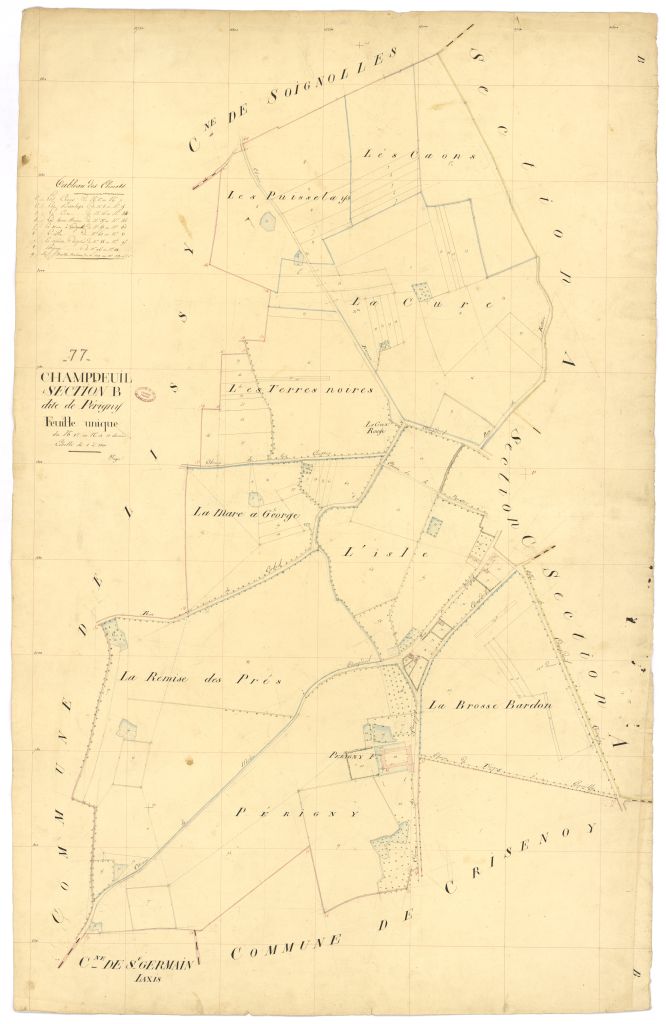 Section B dite de Perigny, feuille unique