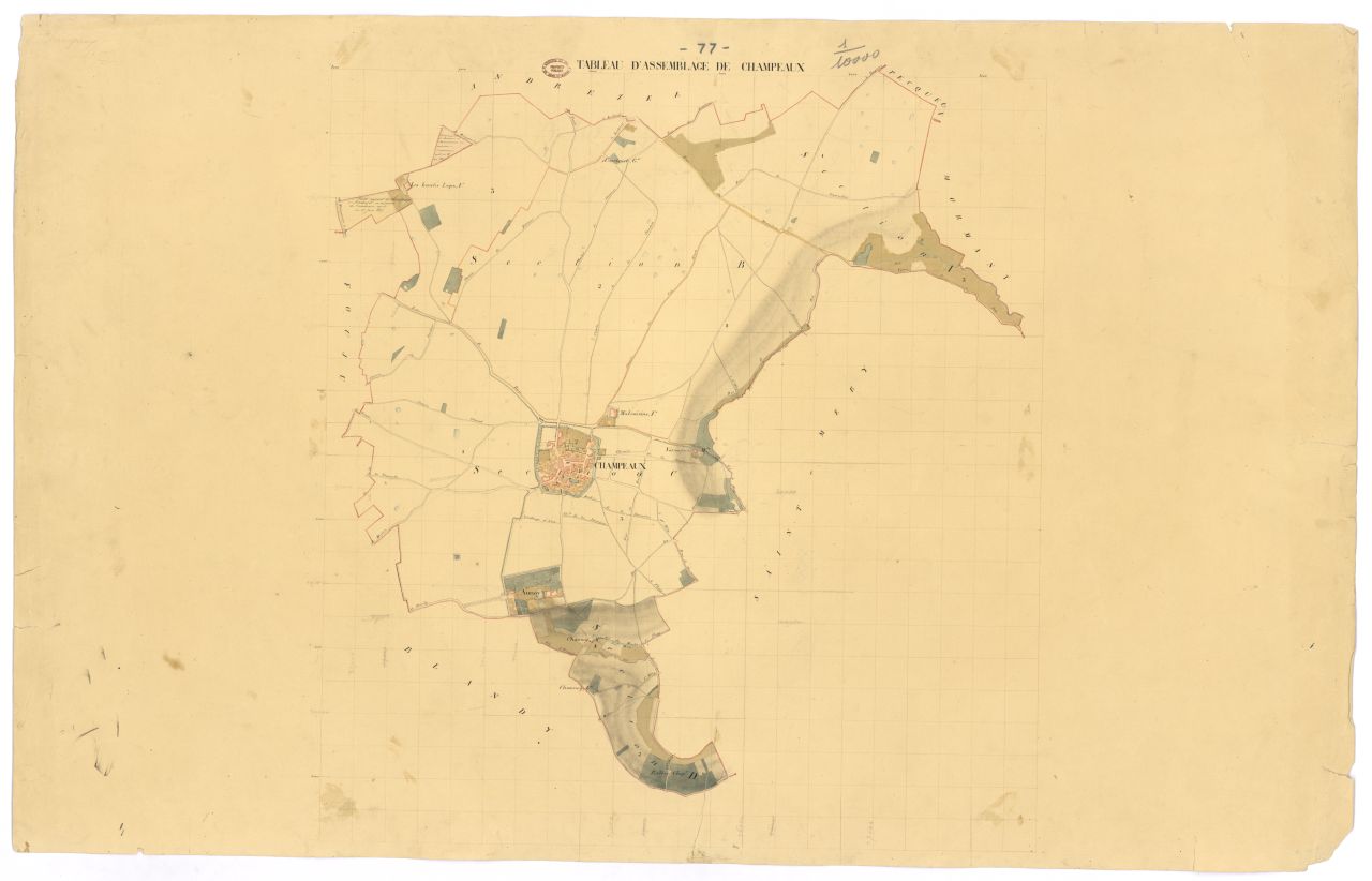 Tableau d'assemblage, 4 sections