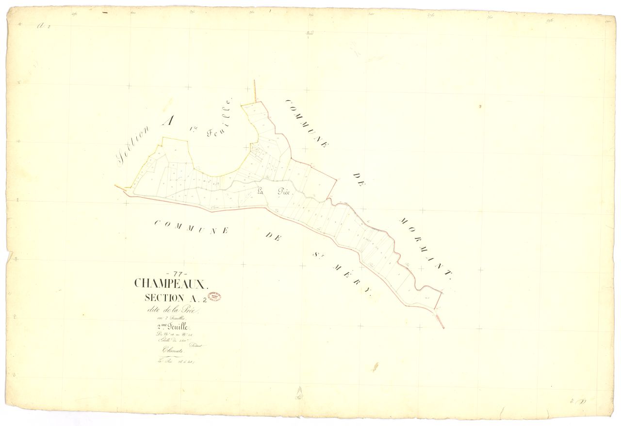 Section A dite de Pree, en 2 feuilles, 2eme feuille