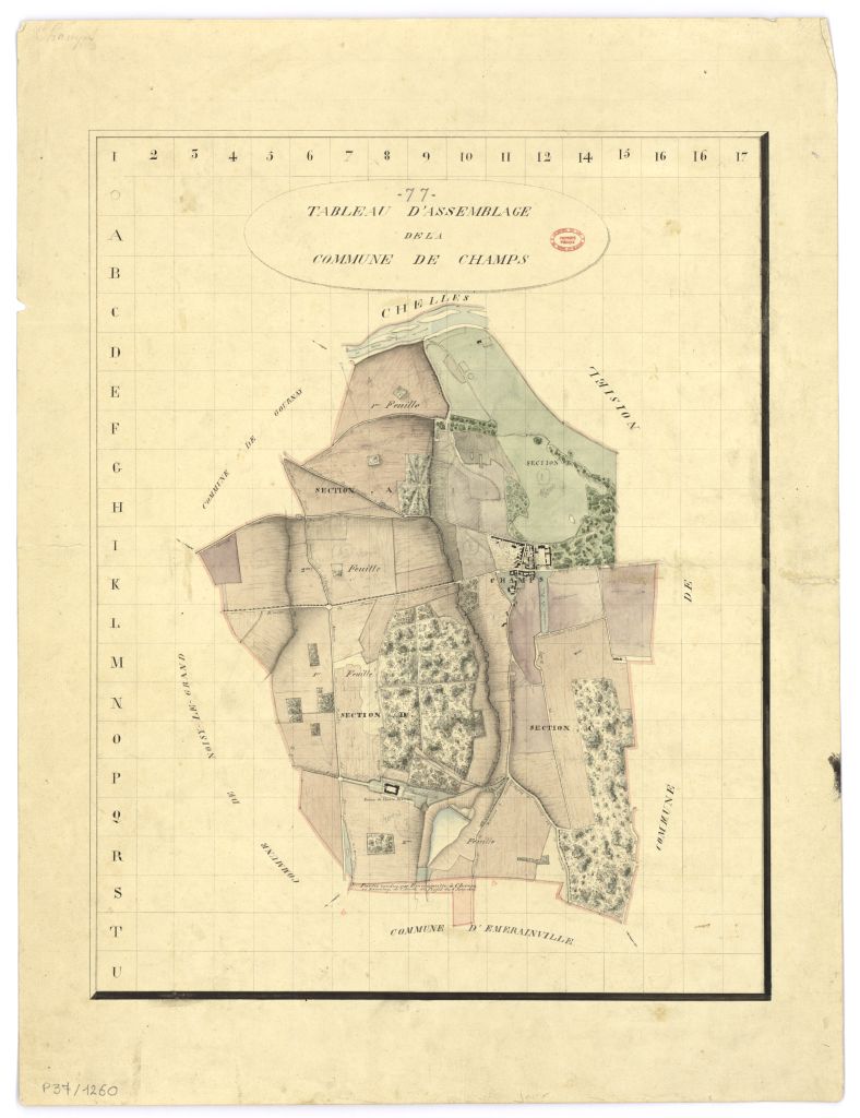 Tableau d'assemblage, 4 sections