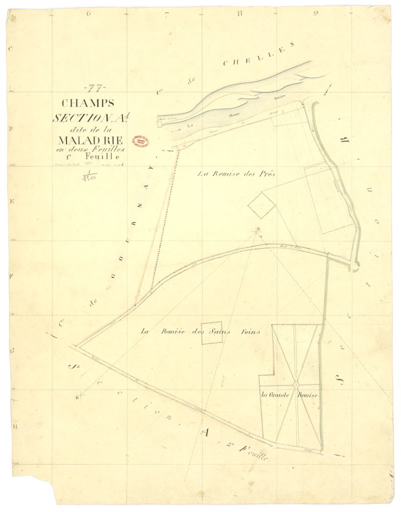 Section A dite de Maladrie, en 2 feuilles, 1ere feuille