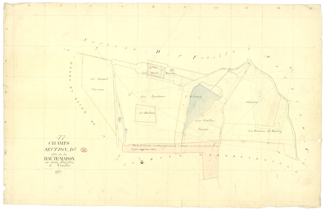 Section D dite de la Haute-Maison, en 2 feuilles, 2eme feuille