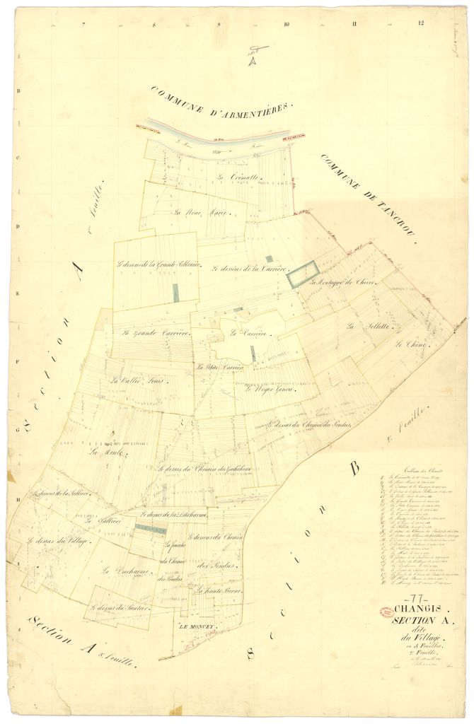 Section A dite du Village, en 3 feuilles, 2eme feuille