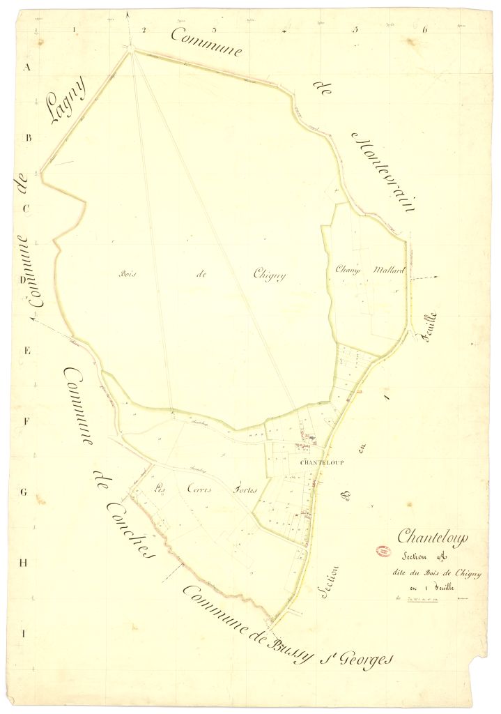 Section A dite du Bois-de-Chigny, feuille unique