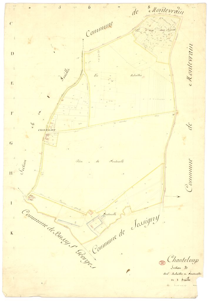 Section B dite de Robailles et de Fontenelle, feuille unique