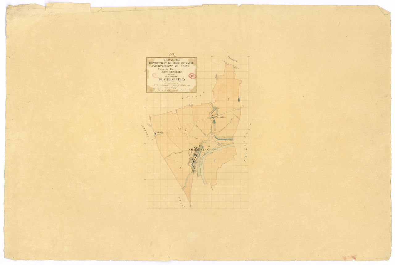 Tableau d'assemblage, section unique