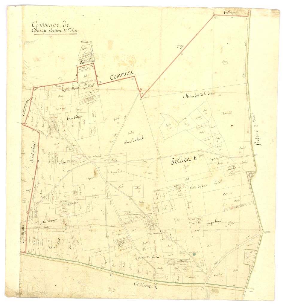 minute, section E, 1ere feuille