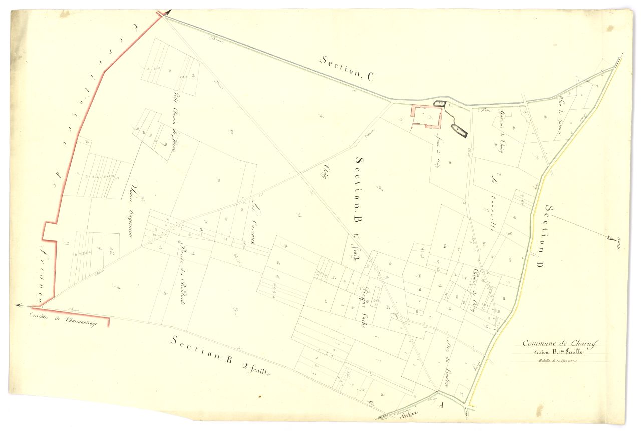copie, section B, 1ere feuille