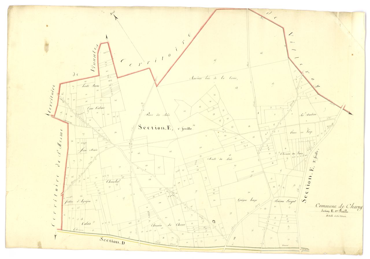 copie, section E, 1ere feuille