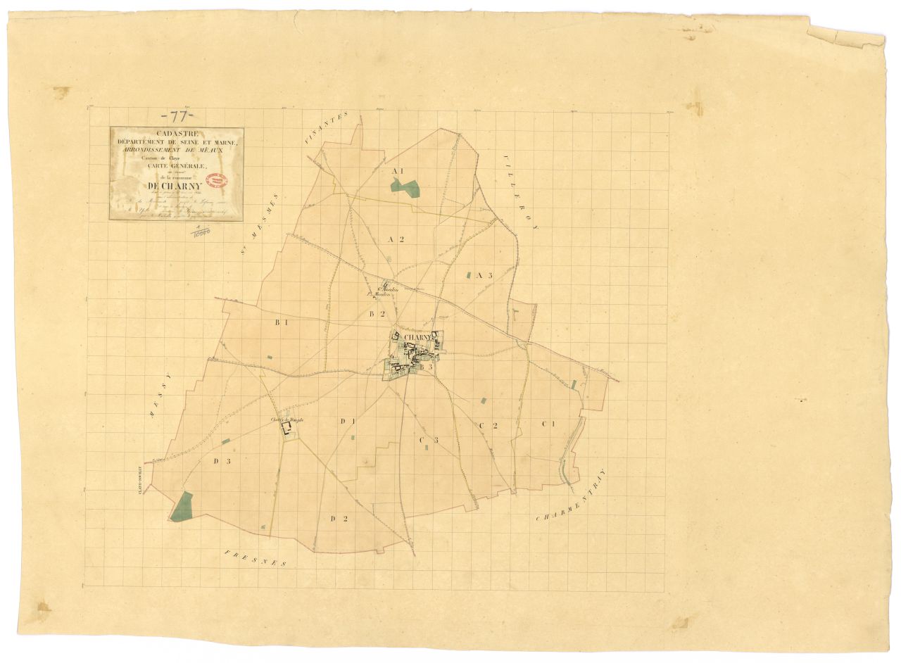 Tableau d'assemblage, 4 sections