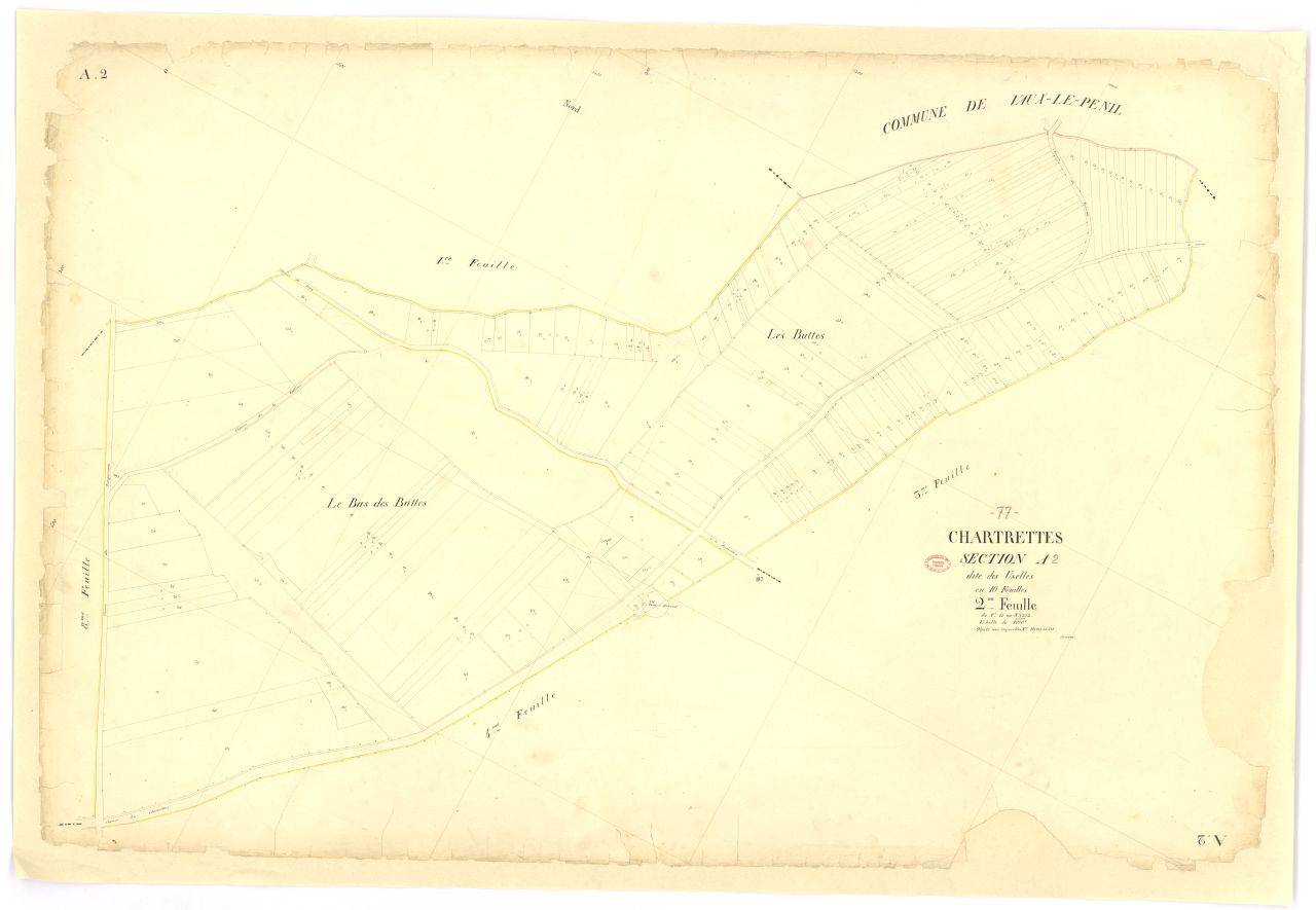 Section A dite d'Uselles, en 10 feuilles, 2eme feuille