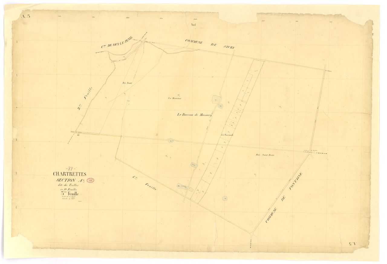 Section A dite d'Uselles, en 10 feuilles, 3eme feuille