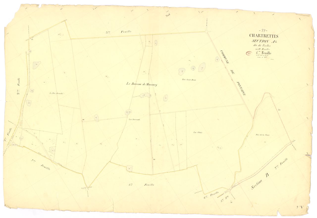 Section A dite d'Uselles, en 10 feuilles, 4eme feuille