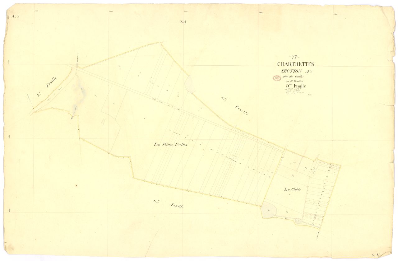 Section A dite d'Uselles, en 10 feuilles, 5eme feuille