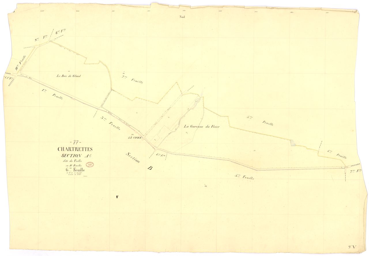 Section A dite d'Uselles, en 10 feuilles, 6eme feuille