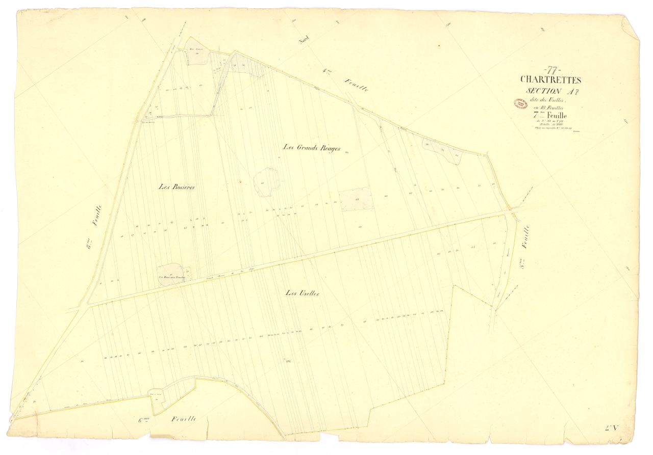 Section A dite d'Uselles, en 10 feuilles, 7eme feuille
