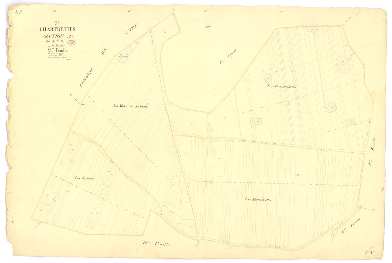 Section A dite d'Uselles, en 10 feuilles, 9eme feuille