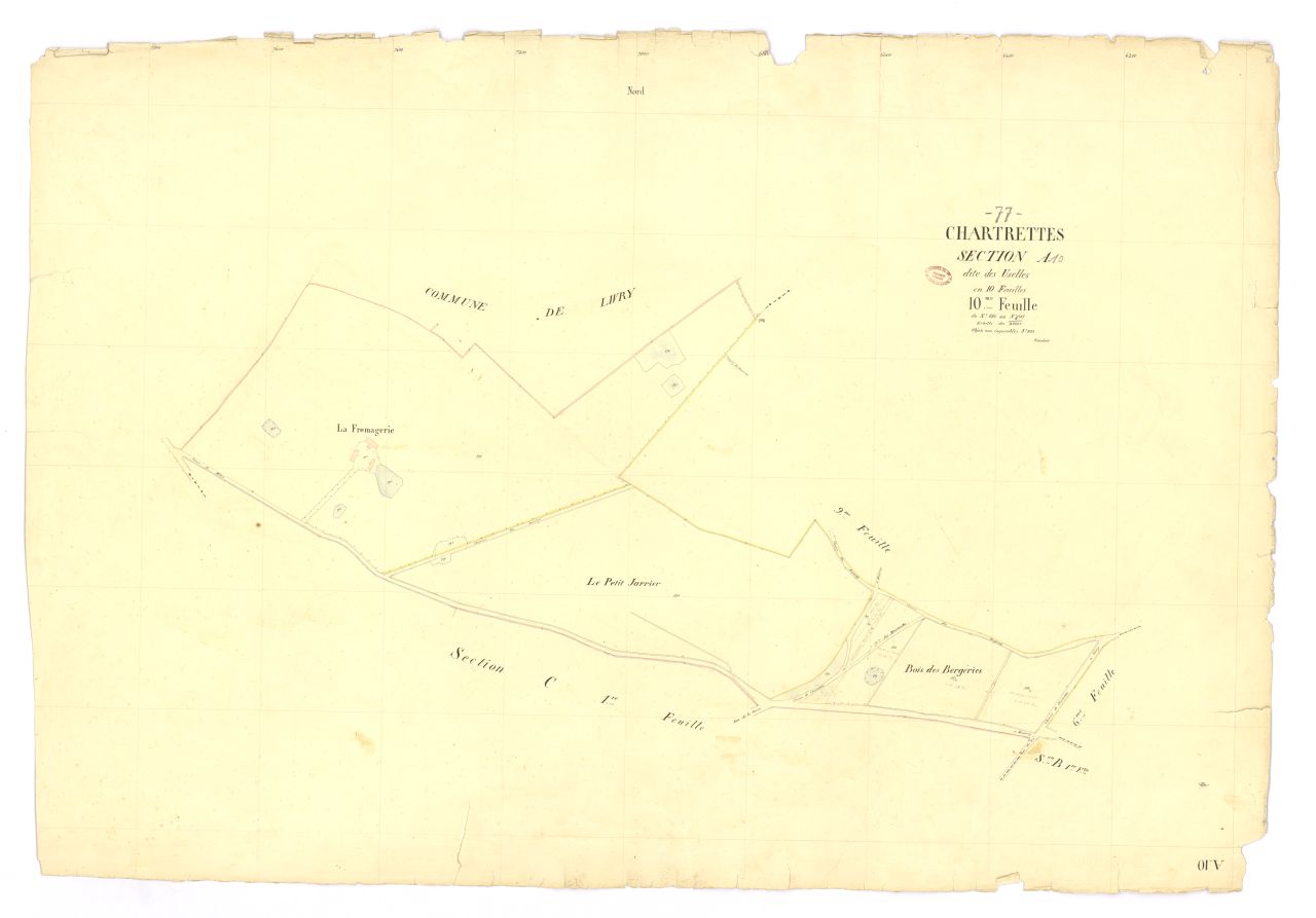 Section A dite d'Uselles, en 10 feuilles, 10eme feuille