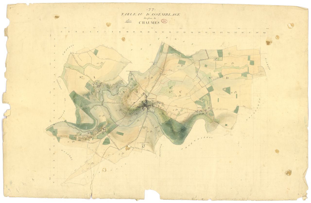 Tableau d'assemblage, 7 sections