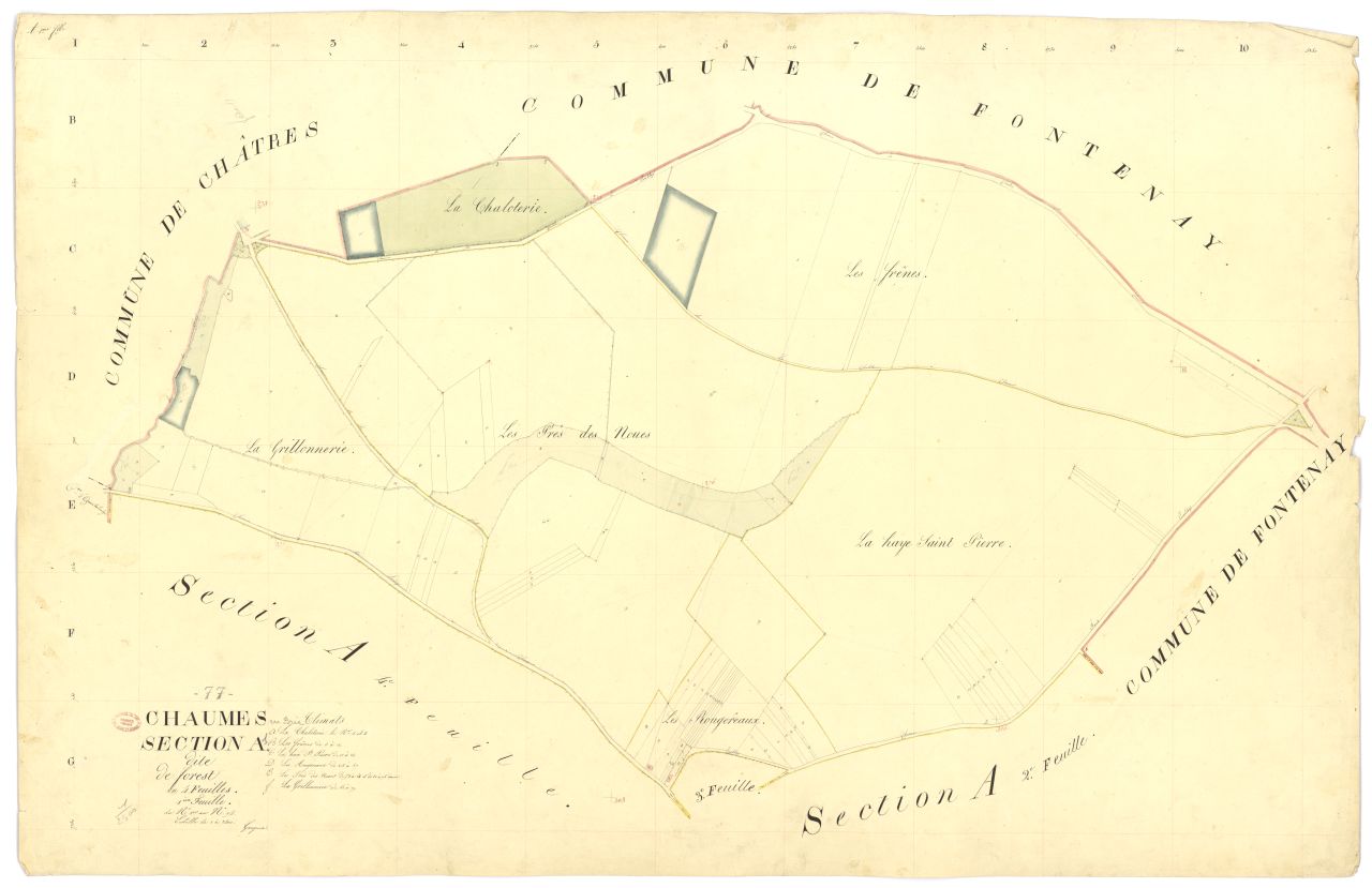 Section A dite de Forest, en 4 feuilles, 1ere feuille