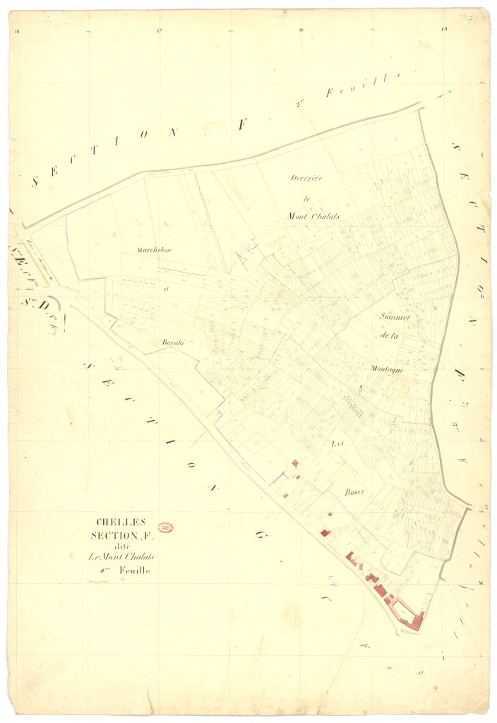 Section F dite du Mont-Chalats, en 4 feuilles, 4eme feuille
