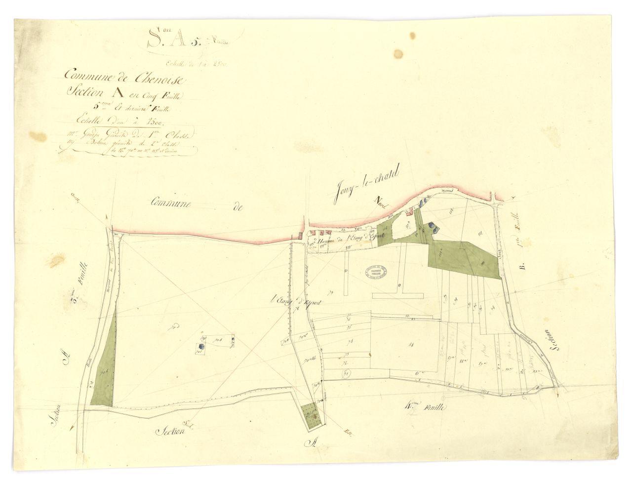 minute, section A, 5eme feuille