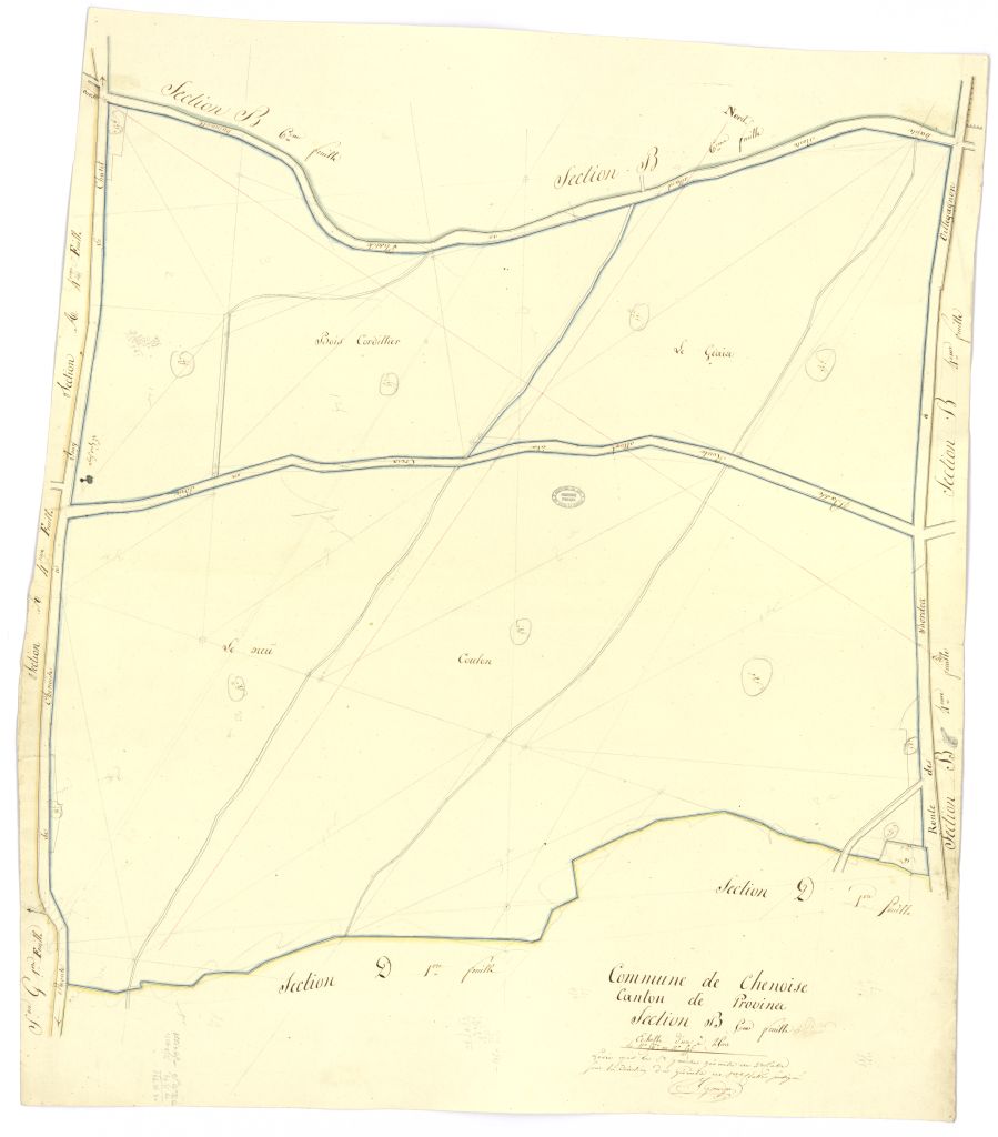 minute, section B, 5eme feuille