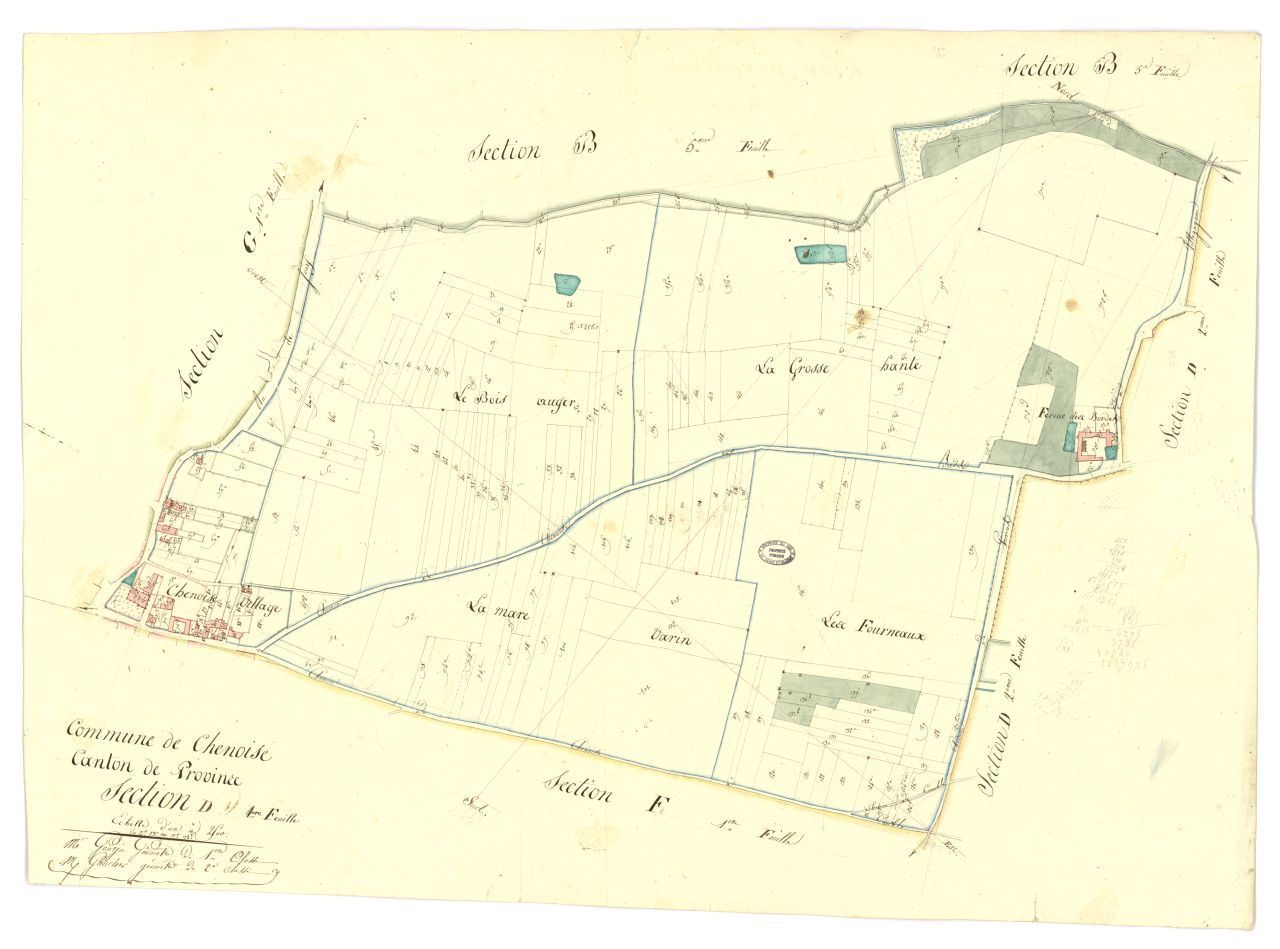 minute, section D, 1ere feuille