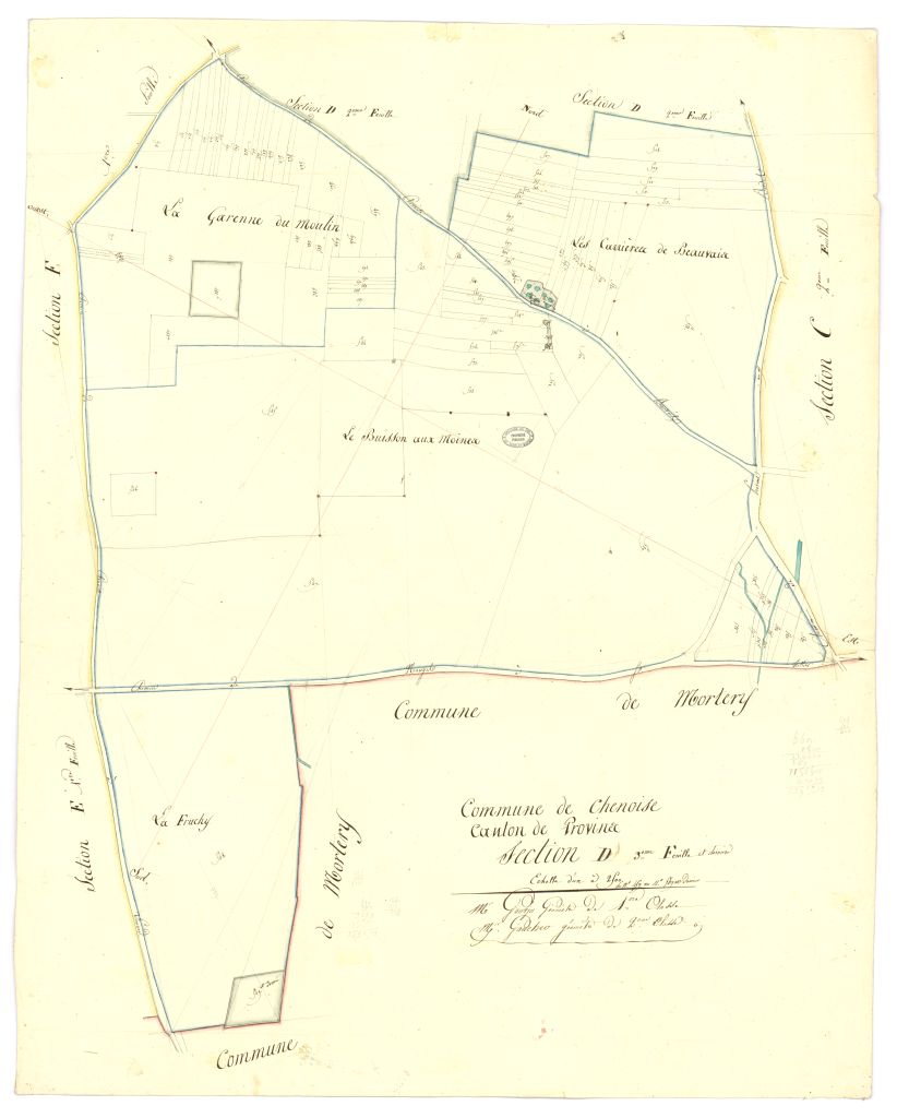 minute, section D, 3eme feuille