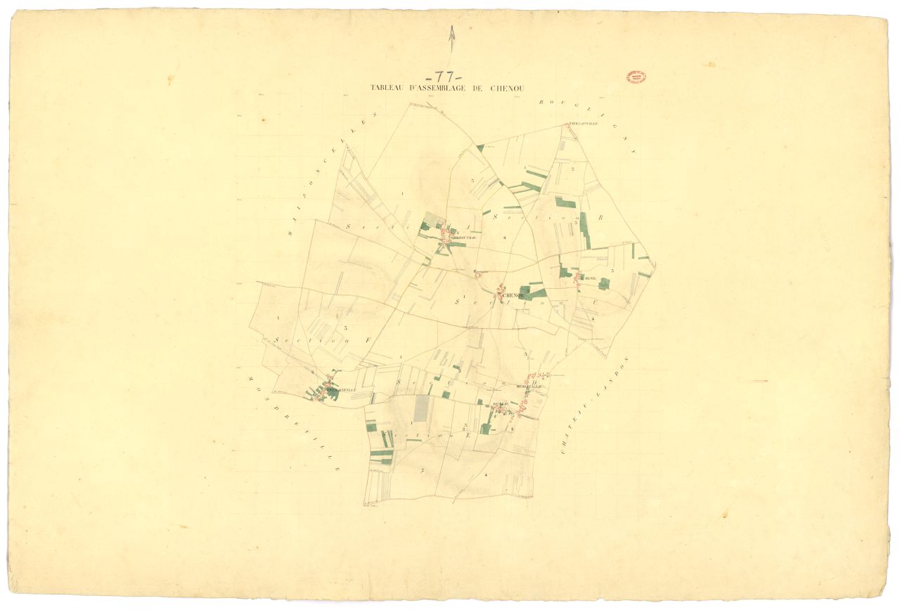 Tableau d'assemblage, 6 sections