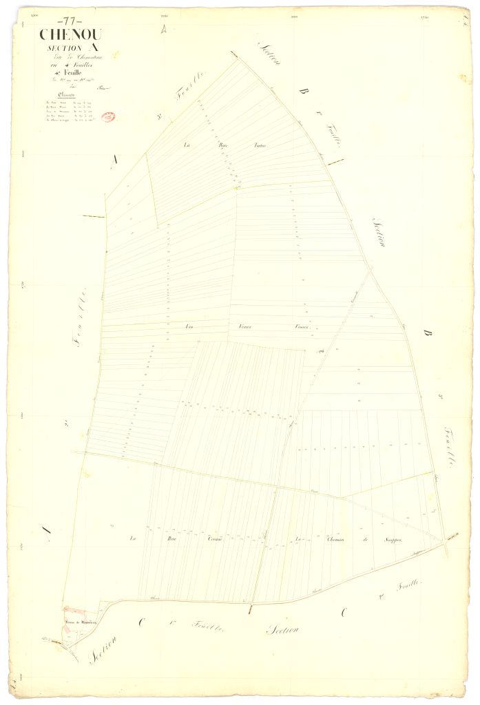 Section A dite de Chenouteau, en 4 feuilles, 4eme feuille