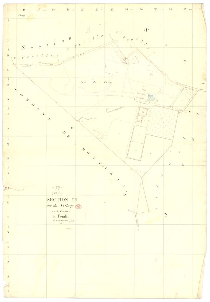 Section C dite du Village, en 3 feuilles, 3eme feuille