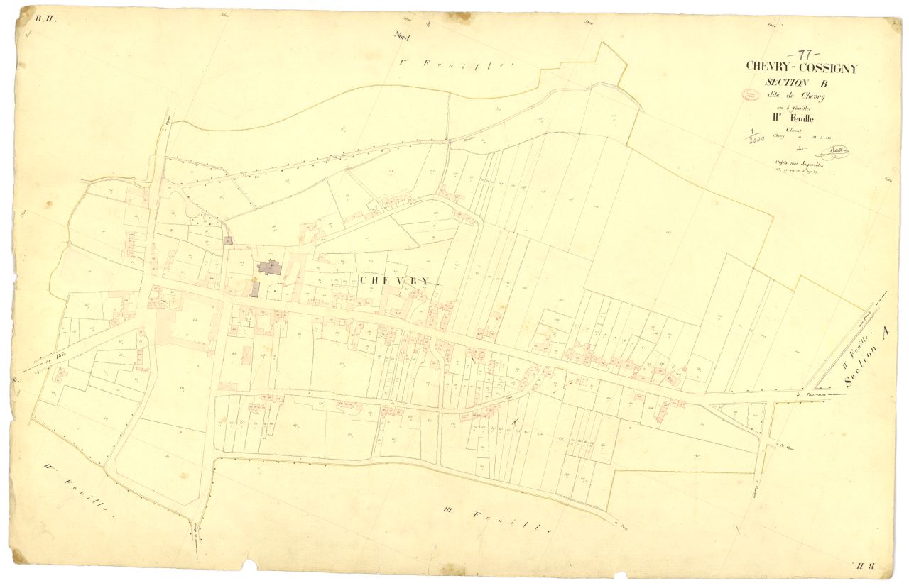 Section B dite de Chevry, en 4 feuilles, 2eme feuille
