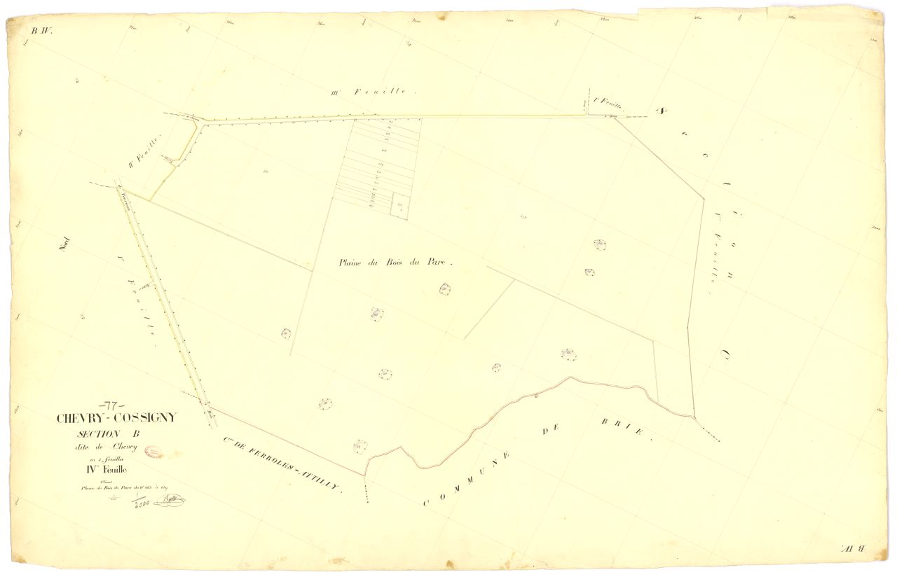 Section B dite de Chevry, en 4 feuilles, 4eme feuille