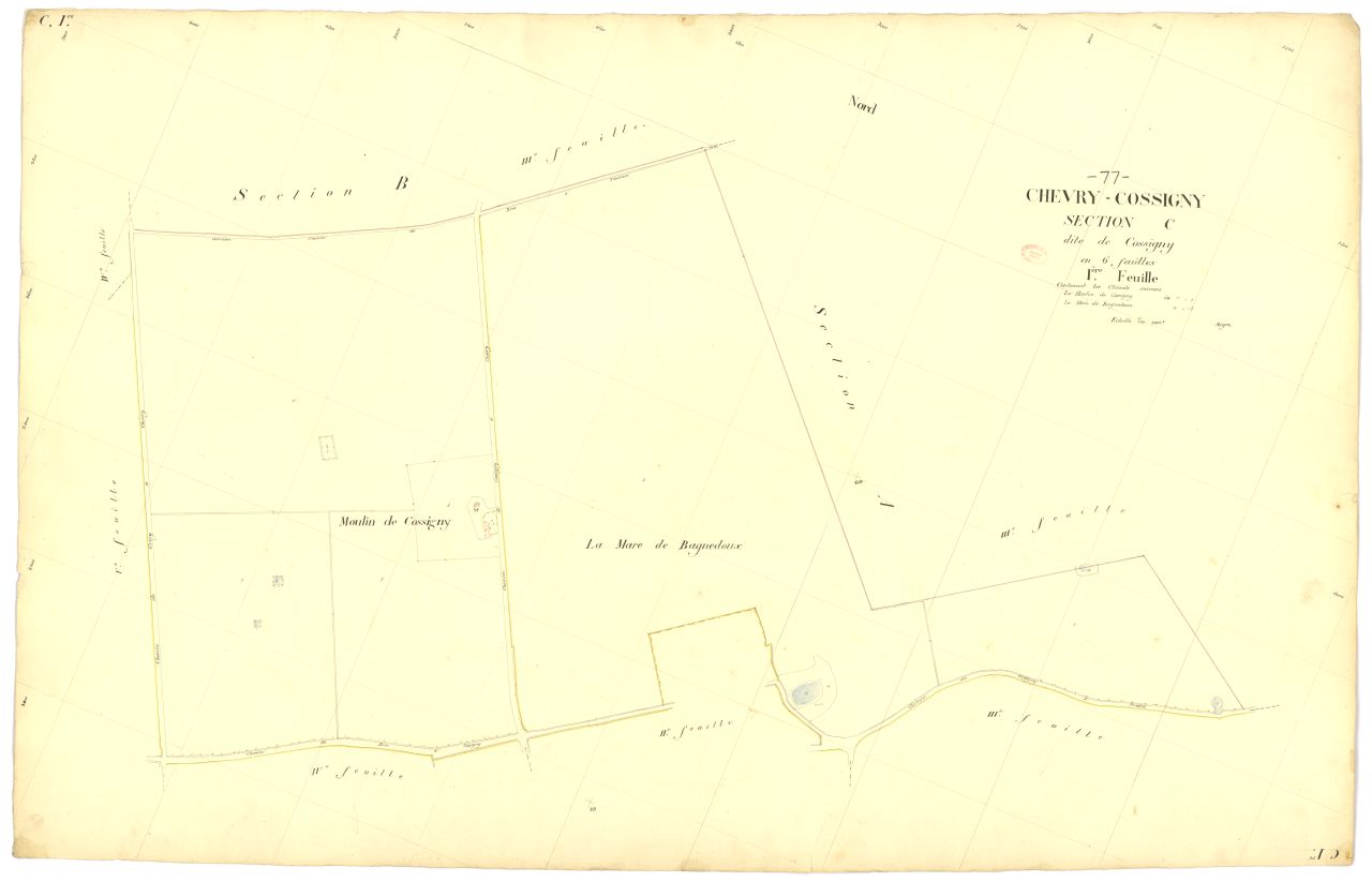 Section C dite de Cossigny, en 6 feuilles, 1ere feuille