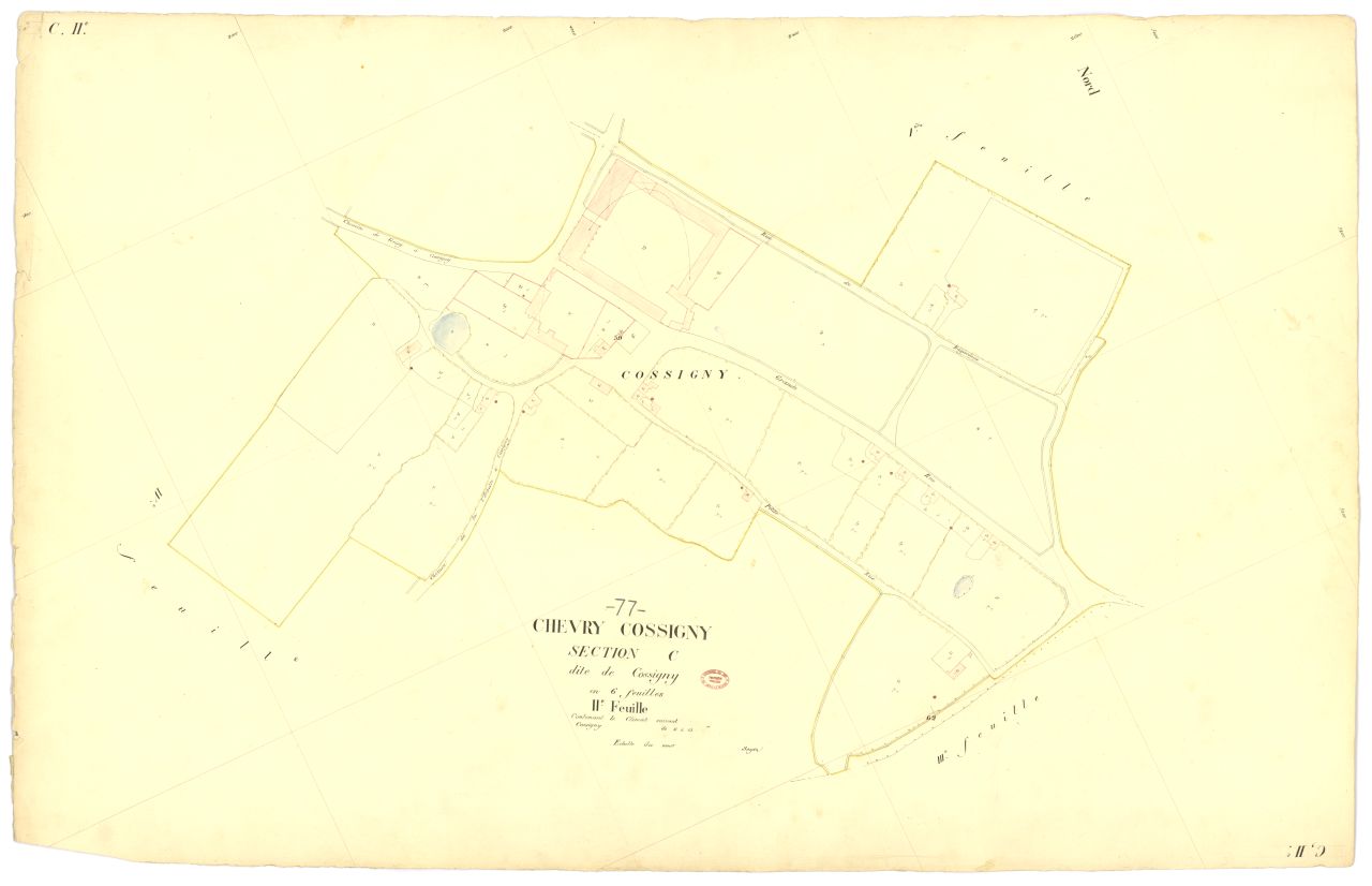 Section C dite de Cossigny, en 6 feuilles, 2eme feuille