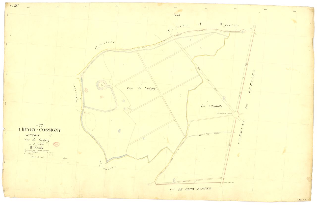 Section C dite de Cossigny, en 6 feuilles, 3eme feuille