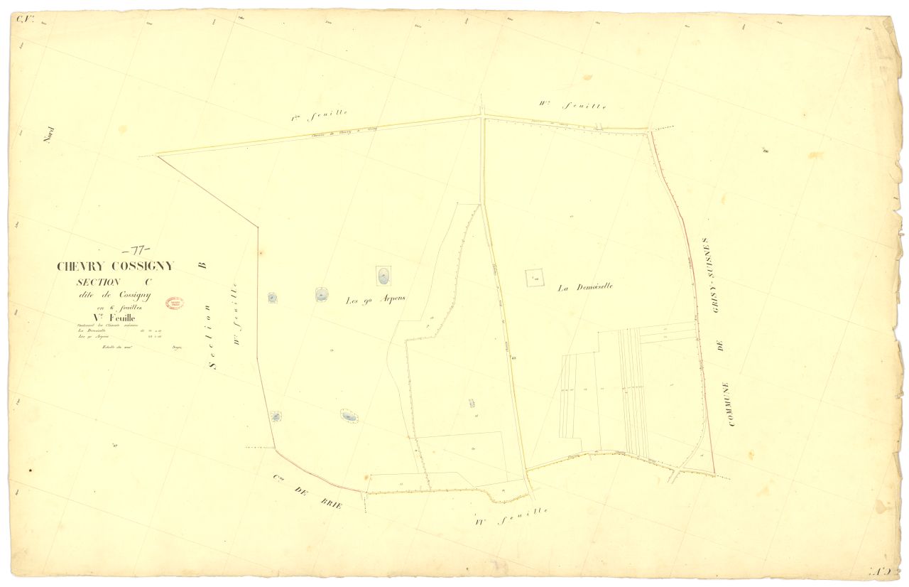 Section C dite de Cossigny, en 6 feuilles, 5eme feuille