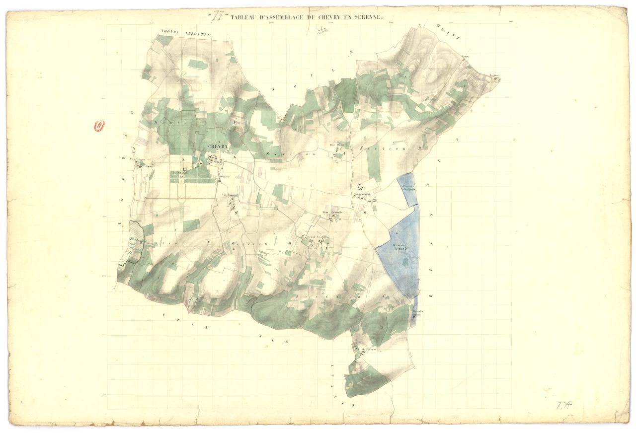 Tableau d'assemblage, 6 sections