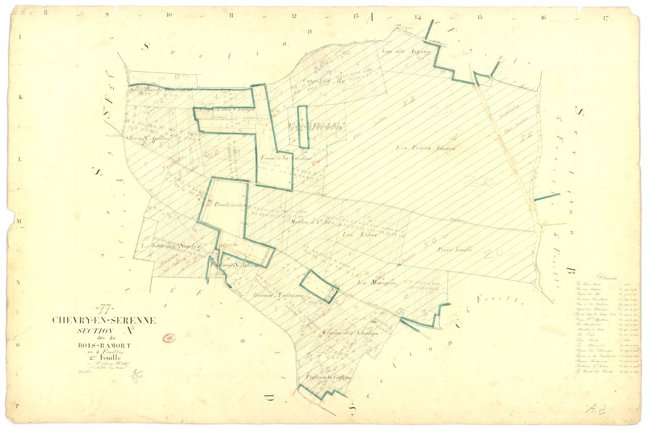 Section A dite du Bois-Ramort, en 2 feuilles, 2eme feuille