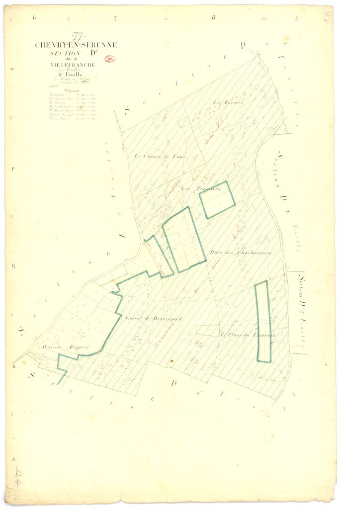 Section D dite de Villefranche, en 5 feuilles, 4eme feuille