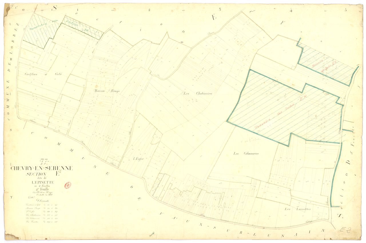 Section E dite de l'Epinette, en 2 feuilles, 2eme feuille