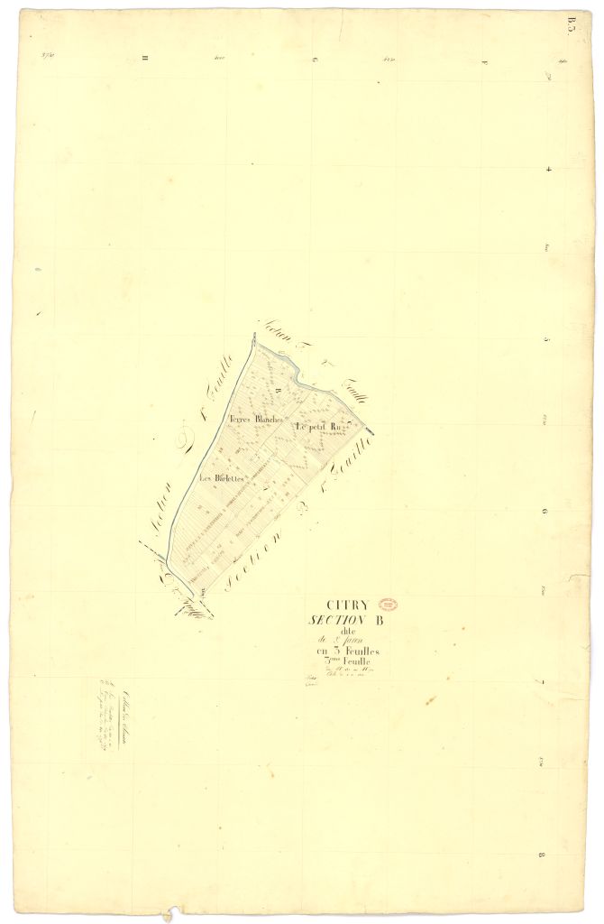 Section B dite de Saint-Faron, en 3 feuilles, 3eme feuille