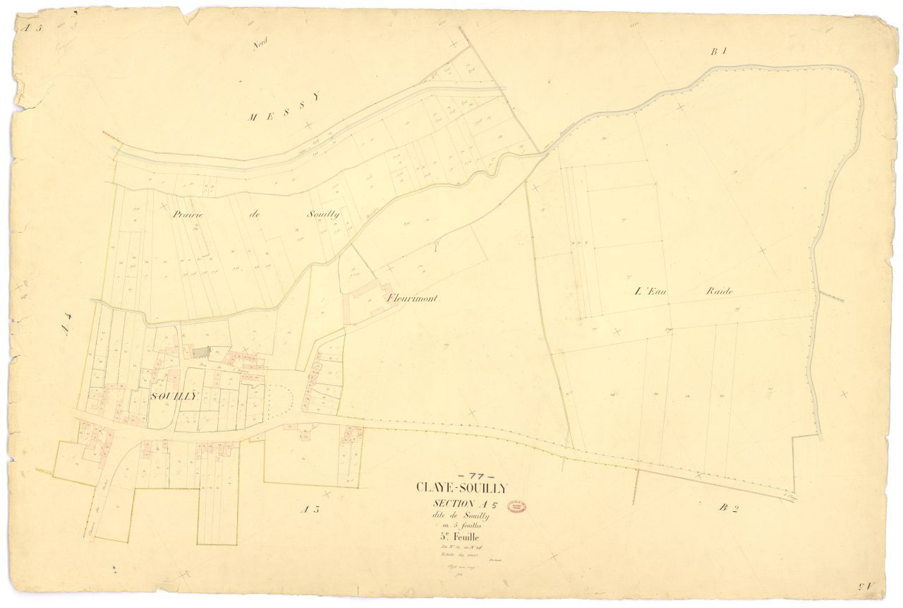 Section A dite de Souilly, en 5 feuilles, 5eme feuille